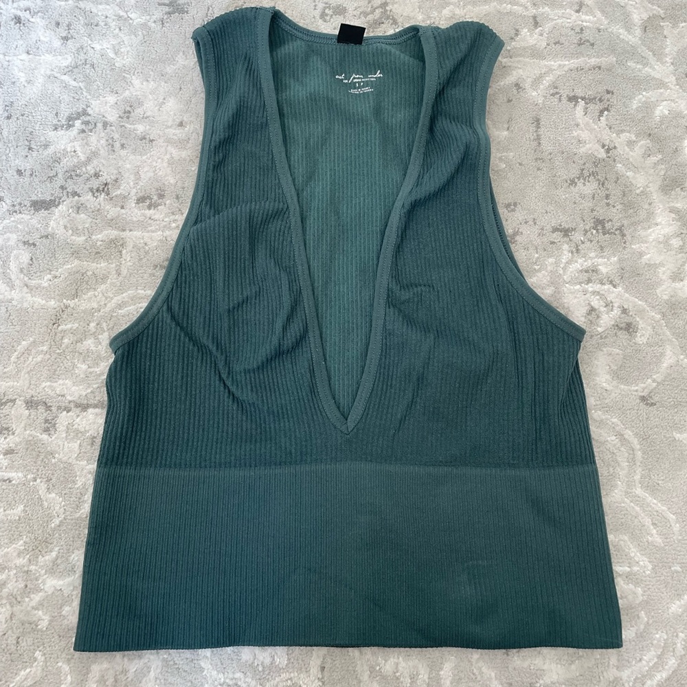 Urban Outfitters Plunging Neck Crop Top